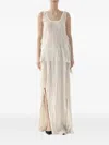 Jason Wu Collection Bicolor Pleated Asymmetrical Maxi Skirt In Neutrals