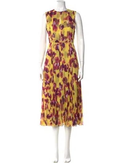 Pre-owned Jason Wu Collection Printed Long Dress In Multi