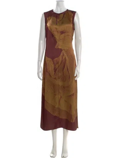 Pre-owned Jason Wu Collection Printed Long Dress In Multi