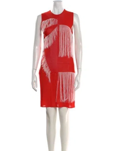 Pre-owned Jason Wu Collection Printed Mini Dress In Orange