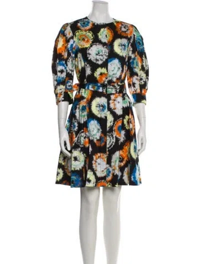 Pre-owned Jason Wu Collection Printed Mini Dress In White