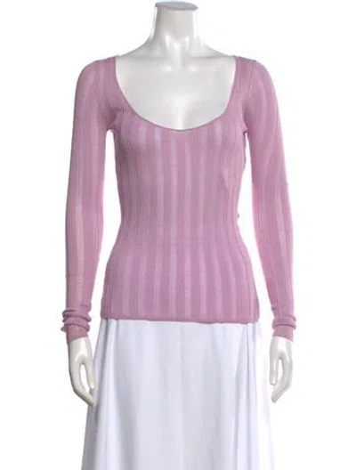 Pre-owned Jason Wu Collection Scoop Neck Sweater In Purple