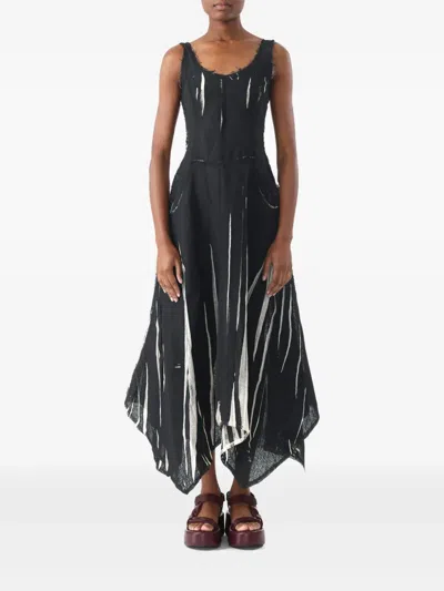 Jason Wu Collection Screen-printed Dress In Black