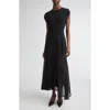 Jason Wu Collection Seamed Asymmetric Dress In Black