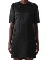 Jason Wu Collection Short Sleeve Embellished Mini Dress In Black