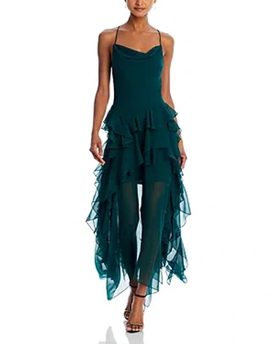 Jason Wu Collection Women's Ruffled Silk Chiffon Gown In Seagreen