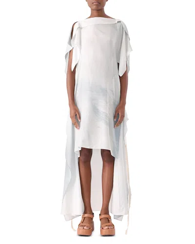 JASON WU COLLECTION SILK HABOTAI KIMONO DRESS
