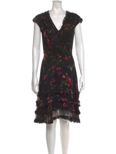 Pre-owned Jason Wu Collection Silk Knee-length Dress In Black