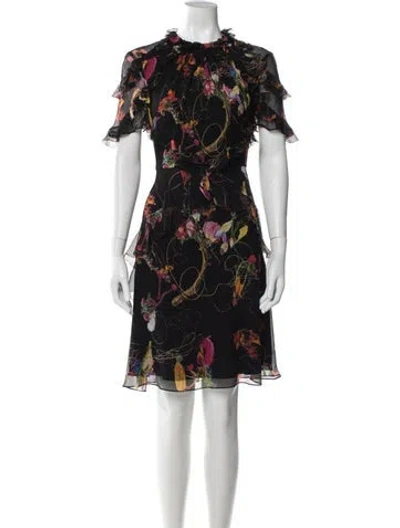 Pre-owned Jason Wu Collection Silk Knee-length Dress In Black