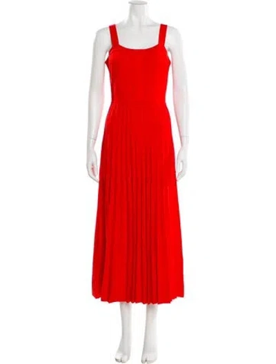 Pre-owned Jason Wu Collection Silk Midi Length Dress In Orange