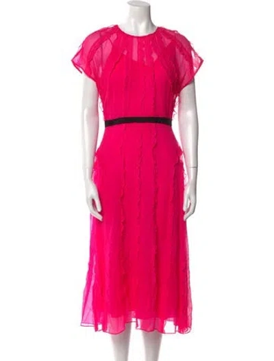 Pre-owned Jason Wu Collection Silk Midi Length Dress In Pink