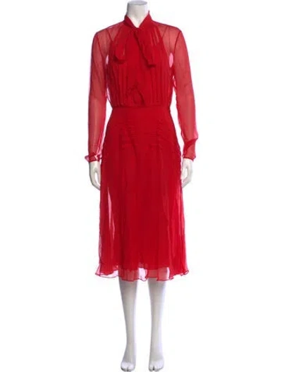 Pre-owned Jason Wu Collection Silk Midi Length Dress In Pink