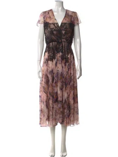 Pre-owned Jason Wu Collection Silk Midi Length Dress In Pink