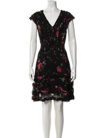 Pre-owned Jason Wu Collection Silk Mini Dress In Black