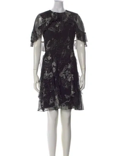 Pre-owned Jason Wu Collection Silk Mini Dress In Black
