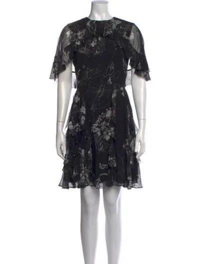 Pre-owned Jason Wu Collection Silk Mini Dress In Blue