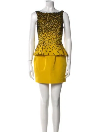 Pre-owned Jason Wu Collection Silk Mini Dress In Multi