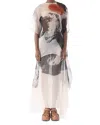 Jason Wu Collection Sheer Asymmetric Handkerchief Hem Silk Organza Midi Skirt In Calico/black