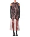 Jason Wu Collection Fully Printed Dress In Cabernet/lilac Multi