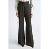 Jason Wu Collection Soft Suiting Flare Leg Pants In Green