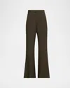 Jason Wu Collection Soft Suiting Flare-leg Pants In Green