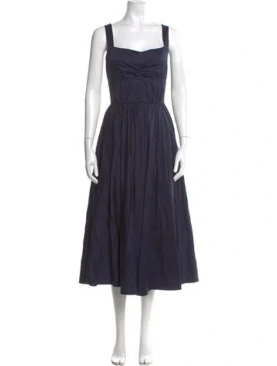 Pre-owned Jason Wu Collection Square Neckline Long Dress In Blue