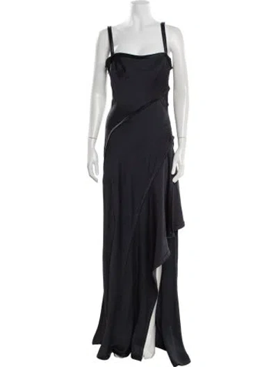 Pre-owned Jason Wu Collection Square Neckline Long Dress In Blue
