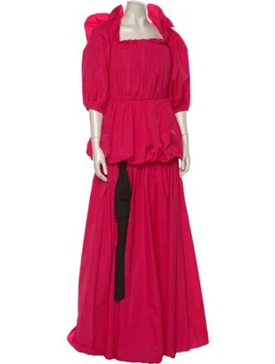 Pre-owned Jason Wu Collection Square Neckline Long Dress In Pink