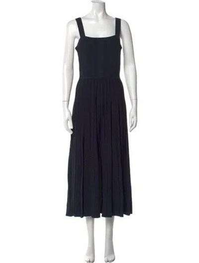 Pre-owned Jason Wu Collection Square Neckline Midi Length Dress In Blue