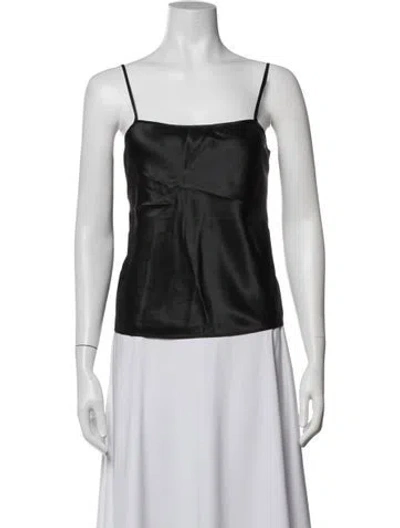 Pre-owned Jason Wu Collection Square Neckline Sleeveless Top In Black