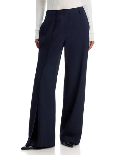 Jason Wu Collection Straight Cady Trousers In Blue