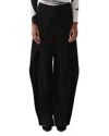 Jason Wu Collection Straight Pant With Side Overlap Soft Crepe In Black