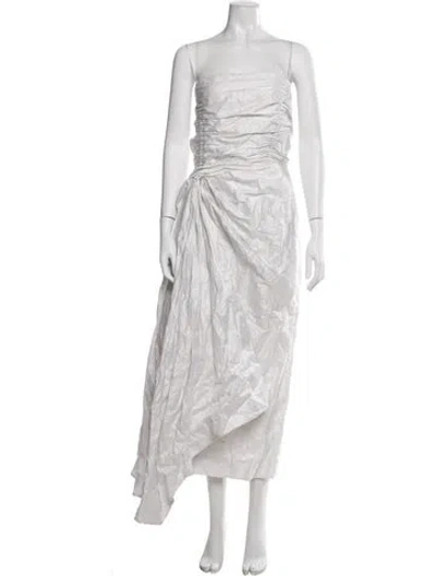 Pre-owned Jason Wu Collection Strapless Long Dress W/ Tags In Gray