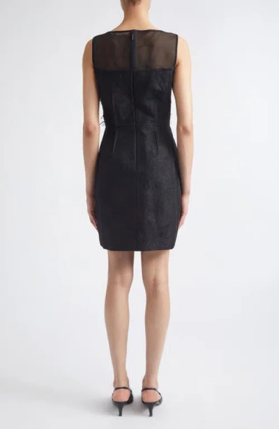 Jason Wu Collection Textured Fray Jacquard Minidress In Black