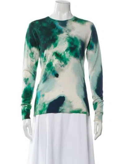 Pre-owned Jason Wu Collection Tie-dye Print Crew Neck Sweater In Multi