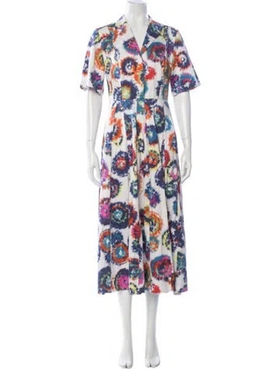 Pre-owned Jason Wu Collection Tie-dye Print Knee-length Dress In Multi