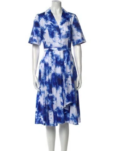 Pre-owned Jason Wu Collection Tie-dye Print Midi Length Dress In Multi