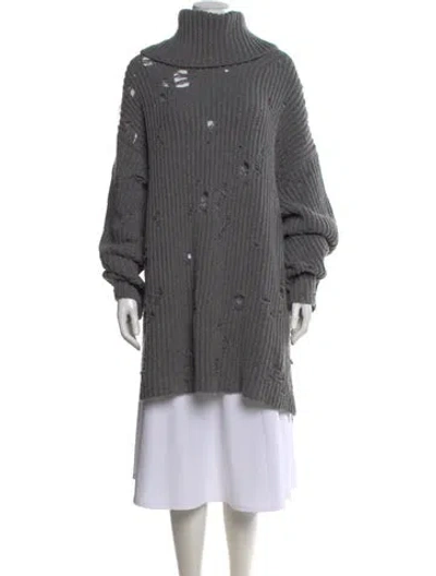 Pre-owned Jason Wu Collection Turtleneck Sweater In Gray