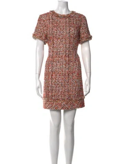 Pre-owned Jason Wu Collection Tweed Pattern Mini Dress W/ Tags In Multicolor