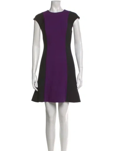 Pre-owned Jason Wu Collection Virgin Wool Mini Dress In Purple
