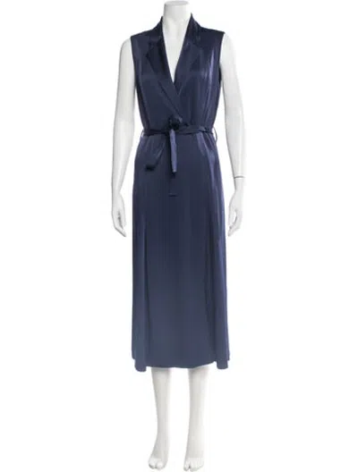 Pre-owned Jason Wu Collection V-neck Long Dress In Blue