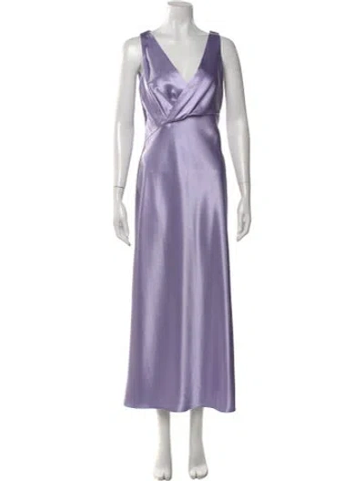 Pre-owned Jason Wu Collection V-neck Long Dress W/ Tags In Purple