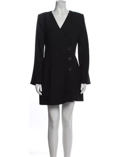 Pre-owned Jason Wu Collection V-neck Mini Dress In Blue