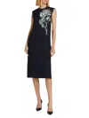 Jason Wu Collection Women's Floral Embellished Shift Dress In Black
