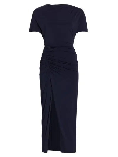 Jason Wu Collection Women's Jersey Ruched T-shirt Midi-dress In Bright Navy