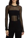 JASON WU COLLECTION WOMEN'S MIXED POINTELLE LINGERIE TOP