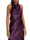Jason Wu Collection Women's Open-back Halterneck Top In Plum
