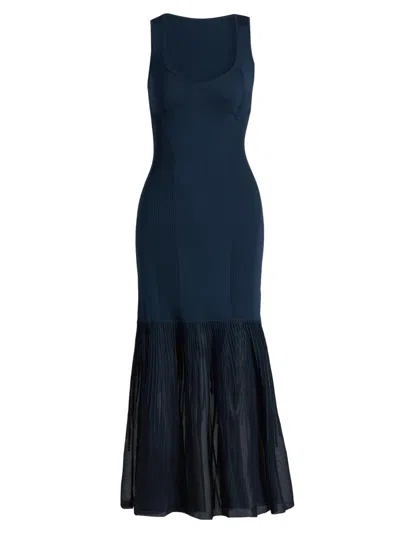 Jason Wu Collection Women's Pointelle Degrade Knit Cocktail Dress In Black