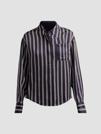 Jason Wu Collection Women's Striped Relaxed Button-front Shirt In Blue
