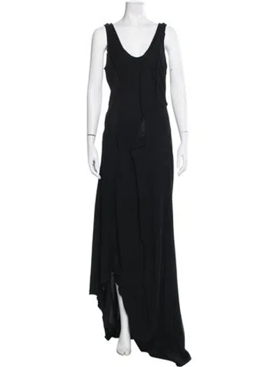 Pre-owned Jason Wu Collection Wool Long Dress In Black